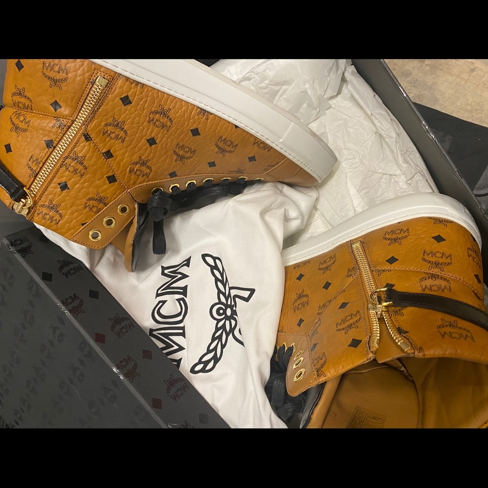 MCM men’s Jacket and matching men’s shoes.